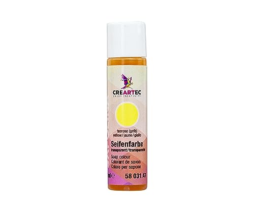 CREARTEC Natürliche Seifenfarbe Transparent - Seifenherstellung/Seifenkreationen - Farbe: Teerose - Inhalt: 10ml - Made in Germany von Artidee