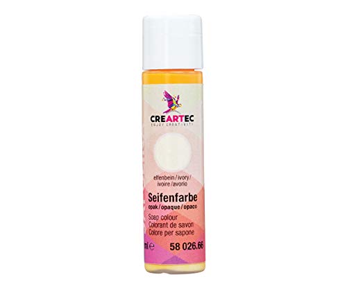 CREARTEC Natürliche Seifenfarbe Opak - Seifenherstellung/Seifenkreationen - Farbe: Elfenbein - Inhalt: 10ml - Made in Germany von Artidee