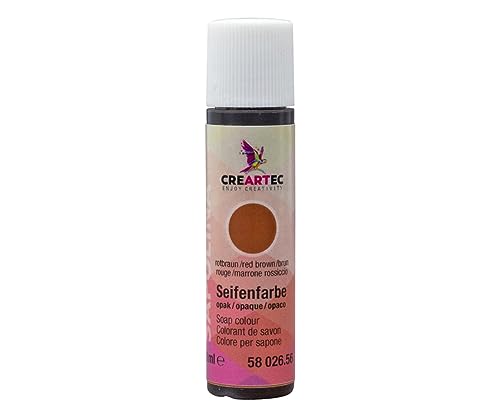 CREARTEC Natürliche Seifenfarbe Opak - Seifenherstellung/Seifenkreationen - Farbe: Rotbraun - Inhalt: 10ml - Made in Germany CREARTEC Natürliche Seifenfarbe Opak - Seifenherstellung/Seifenkreationen - Farbe: Rotbraun - Inhalt: 10ml - Made in Germany von Artidee