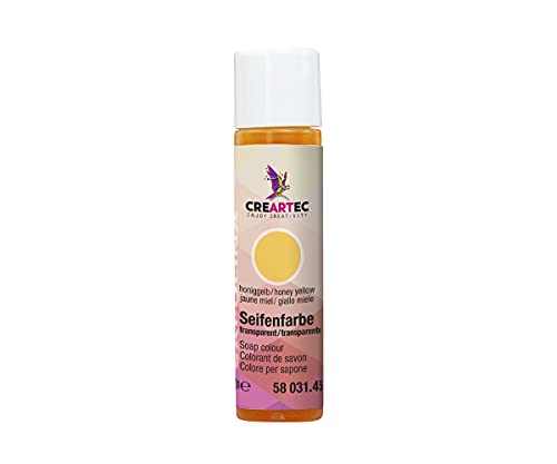 CREARTEC Natürliche Seifenfarbe Transparent - Seifenherstellung/Seifenkreationen - Farbe: Honiggelb - Inhalt: 40ml - Made in Germany CREARTEC Natürliche Seifenfarbe Transparent - Seifenherstellung/Seifenkreationen - Farbe: Honiggelb - Inhalt: 40ml - Made in Germany von Artidee