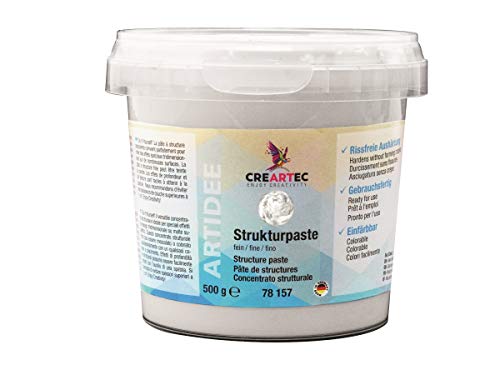 CREARTEC - Strukturpaste Extra-Fein - hochwertige Spachtelcreme zum Basteln - 500g - Made in Germany CREARTEC - Strukturpaste Extra-Fein - hochwertige Spachtelcreme zum Basteln - 500g - Made in Germany von Artidee