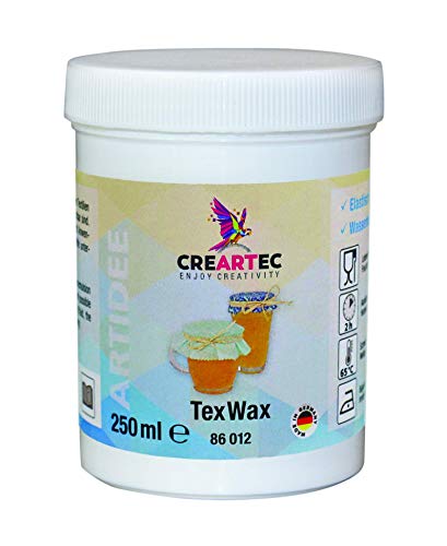 CREARTEC - TexWax Imprägnierfluid - für eine lebensmittelechte Beschichtung von Textilien aller Art - 250ml - Made in Germany von Artidee