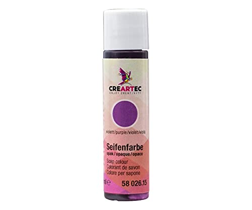 CREARTEC Natürliche Seifenfarbe - Seifenherstellung/Seifenkreationen - transparente Farbe: Violett - Inhalt: 10ml - Made in Germany von Artidee