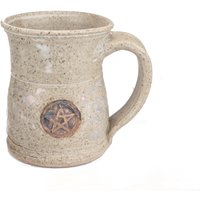 Steingut Kaffeetasse Pentakel Spiralen Septagramm Fee Stern Wicca Becher von Artifactorium