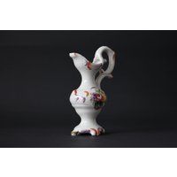 Vintage Handgemalte Porzellanvase Von Bassano von Artifex736