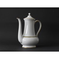 Vintage Porzellan Teekanne Mit Vergoldetem Rand Hutschenreuther von Artifex736