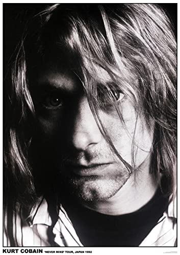 Artificial Posters NIRVANA POSTER KURT COBAIN JAPAN 1992 NEVER MIND TOUR von Artificial Posters