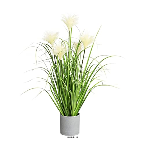 Artificielles.com - Künstliches Gras im Topf mit Kätzchen, Höhe 66 cm von Artificielles.com