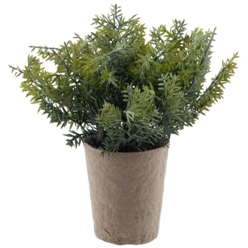 Artificielles.com - Künstliches Kräutergras Thymian, Höhe 21 cm, Topf aus Karton, Durchmesser 20 cm von Artificielles.com