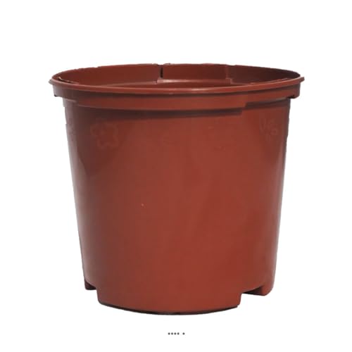 Artificielles.com - Pflanztopf aus Kunststoff, 10 cm, braun, Durchmesser: 10 cm, Farbe: Braun von Artificielles.com