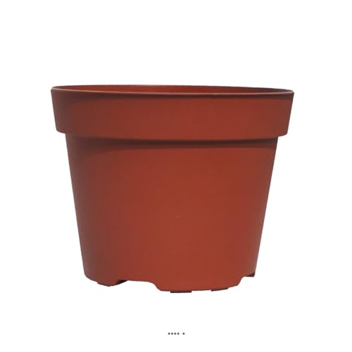 Artificielles.com - Pflanztopf aus Kunststoff, 12 cm, braun, Durchmesser: 13 cm, Farbe: Braun von Artificielles.com