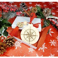 Santa Tracker Qr Code Ornament, Tracking Santa, Weihnachtsverzierung, Personalisiert von ArtigianaCreations