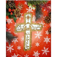 Weihnachten Holzkrippe Kreuz von ArtigianaCreations