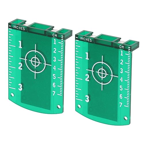 Artillery Laser Zieltafel,2 Stück ABS Magnet Boden Laser-Zielplatte,Magnetische Grüner Strahl Laser Reflektor mit Basis für eine Verbesserung der Laser-Sichtbarkeit von Artillery