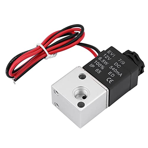 Artillery Magnetventil, 3 Wege 2 Positionen 1/8 Zoll Bsp Normal Geschlossenes Magnetventil Pneumatisches Antriebssystem für Elektrische Antriebe(DC 24V) von Artillery