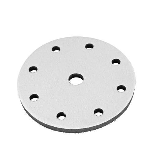 Artillery Schleifen Soft Pad,150 Mm Durchmesser Soft Buffer Sponge Interface Schleifteller für den Exzenterschleifer(6 Zoll 9 Löcher) von Artillery