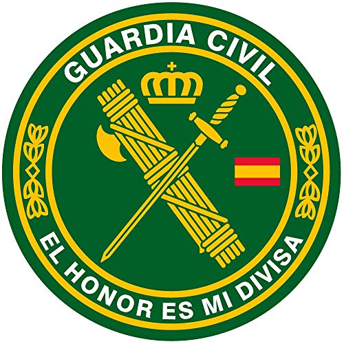 Artimagen Aufkleber, rund, Guardia Civil El Honor ist mein Währungskreis, ø 70 mm/Stück. von Artimagen