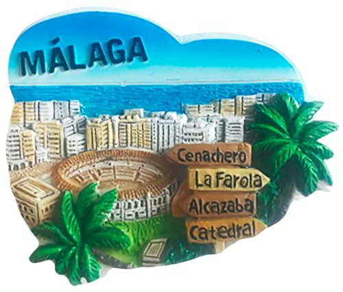 Magnet aus Harz Malaga Schilder - Modell 255 von Artimagen