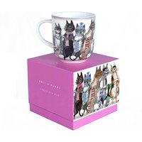 Porzellan-Tasse - Knit & Purrl von Artiphany
