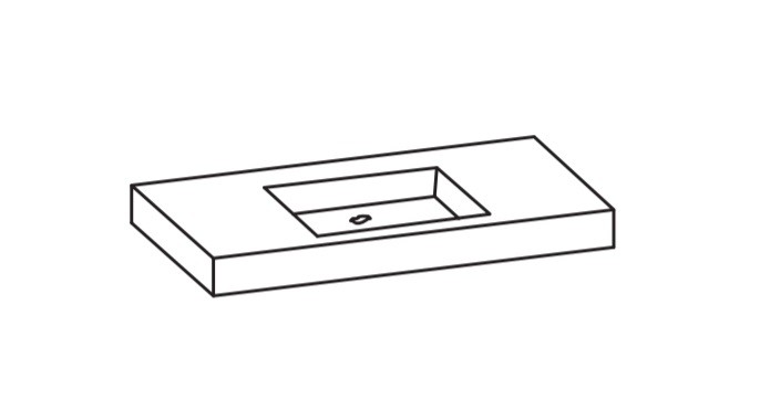 Artiqua 112 Mineralguss-Waschtisch Weiß, 112-MMWTA50-1270-0-M 112-MMWTA50-1270-0-M von Artiqua