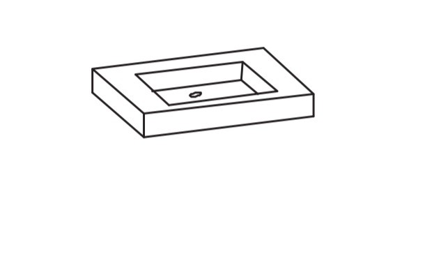 Artiqua 112 Mineralguss-Waschtisch Weiß, 112-MMWTA50-850-0 112-MMWTA50-850-0 von Artiqua