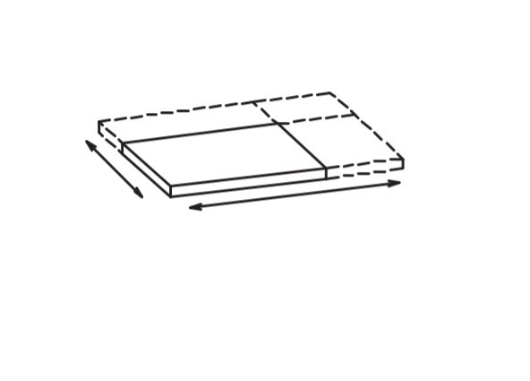 Artiqua 113 Variable Waschtischplatte Schichtstoff ohne Bohrung, Eiche Ribbeck NB, 113-WTSV-40-__-14 113-WTSV-40-__-1443 von Artiqua