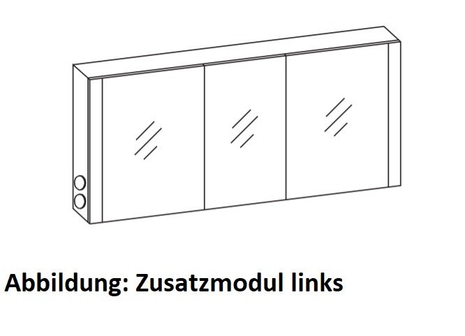 Artiqua LED-Spiegelschrank, Eiche Ribbeck quer NB, 071-SET-4-15-UN-444 071-SET-4-15-UN-444 von Artiqua