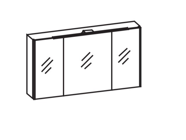 Artiqua LED-Spiegelschrank mit Farbtemperaturwechsel, Eiche Ribbeck quer NB, 074-SDT-3-12-4 074-SDT-3-12-444 von Artiqua