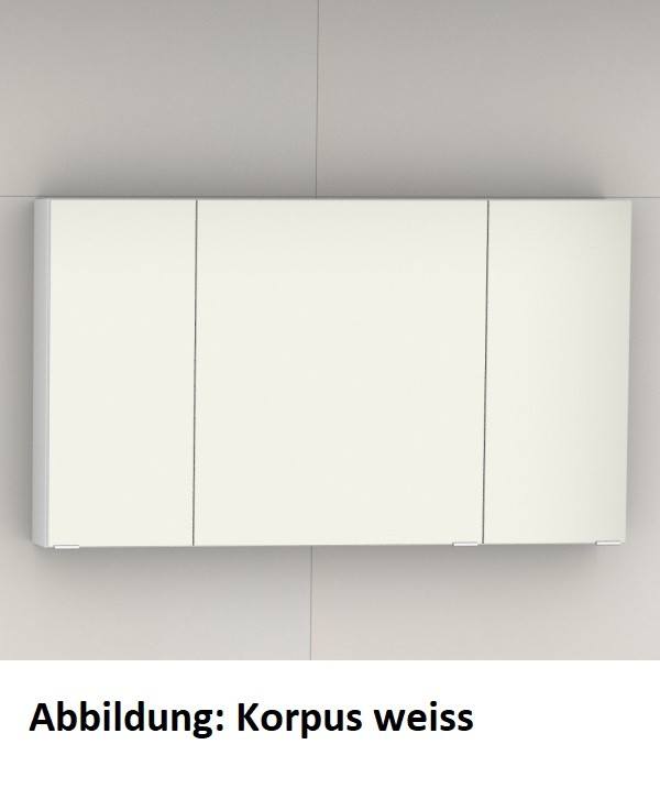 Artiqua Spiegelschrank , Weiß Hochglanz Touch, 070-SET-1-12-125 070-SET-1-12-125 von Artiqua
