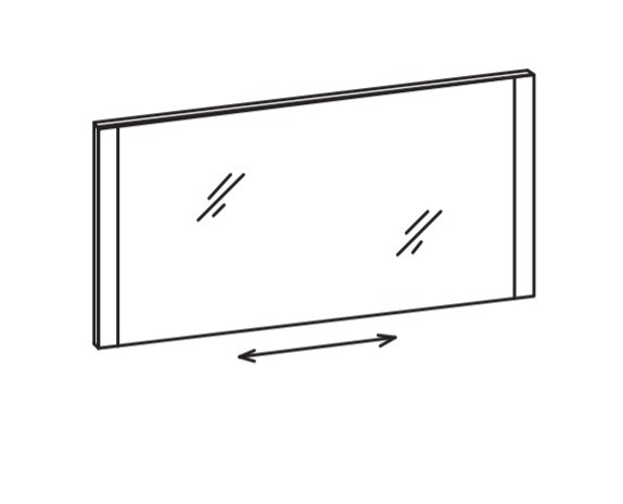 Artiqua Variabler LED-Spiegel, Eiche Ribbeck quer NB, 071-SFV-2-14-444 071-SFV-2-14-444 von Artiqua