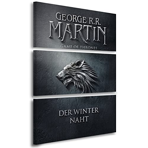 Artis Prints Leinwandbild Game of Thrones, Cover - Der Winter naht, Klein bis XXL, Inneneinrichtung - Wohnzimmer - Wohnung, Dekoration von Artis Prints