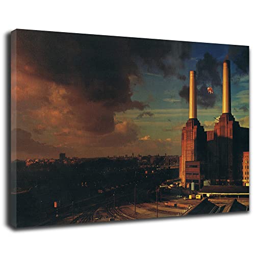 Artis Prints Leinwandbild Pink Floyd, Album Cover, Animals, Industrial, Klein bis XXL, Inneneinrichtung - Wohnzimmer - Wohnung, Dekoration von Artis Prints