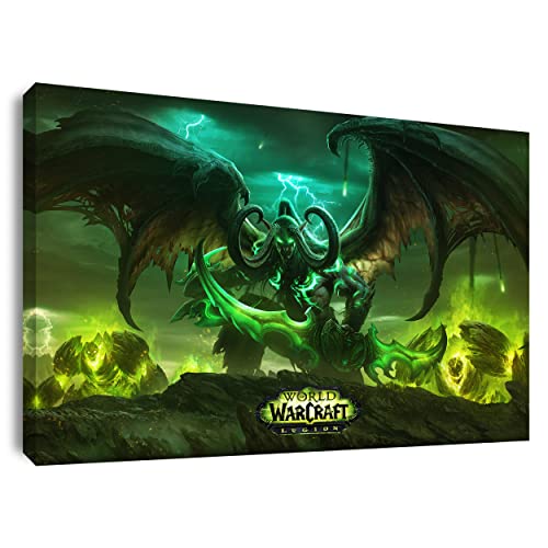 Artis Prints Leinwandbild World of Warcraft, Legion Cover, Klein bis XXL, Inneneinrichtung - Wohnzimmer - Wohnung, Dekoration von Artis Prints