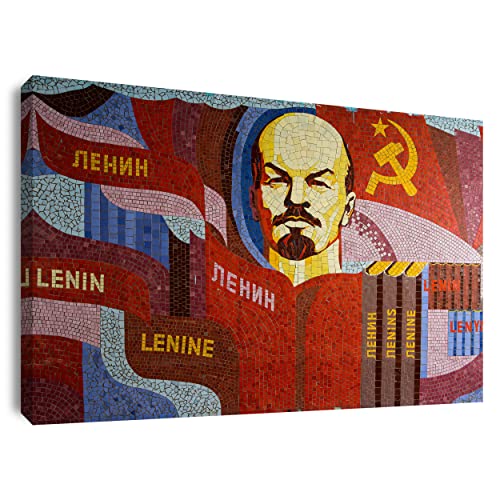 Leinwandbild Lenin | Kommunismus - Plakat, Politik - Russland, Art - Design, Inneneinrichtung - Deko - Wohnzimmer, Klein bis XXL von Artis Prints