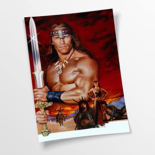 Poster Conan der Barbar | Arnold Schwarzenegger - Hollywood, Action - Movie - Film, Dekoration - Inneneinrichtung, Klein bis XXL von Artis Prints