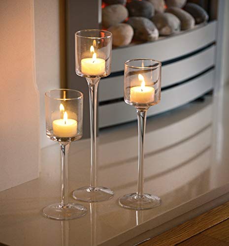 3 Set Elegantes Windlicht Kerzenhalter Teelichthalter Tischdekoration für Hochzeit von Artis
