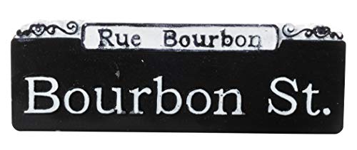 Bourbon St. Rue Bourbon Street Sign French Quarter New Orleans Souvenir Kühlschrankmagnet von Artisan Owl