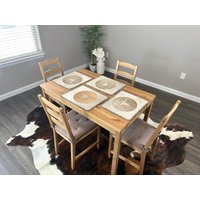 Kuhfell Tischsets - Longhorn Design 17 "x14" Single Oder Im Set Von 2, 4 6 Dinning von ArtisanCowhides