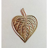 925 Reines Silber Hindu Religiöser Pipal Peepal Heilige Feige Blatt 59mmx43mm Tempel Pooja Religion Free Ship von ArtisanCraftedJewelz