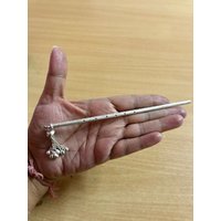 925 Sterling Silber Handgefertigte Lord Krishna Laddu Gopal Bansuri Flöte 1 Stück 6-Zoll-Religiöse Pooja, Gottes Anbetung, Hochzeiten, Zeremonien von ArtisanCraftedJewelz