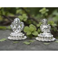 999 Silber Lakshmi Ganesh Ji Statue Idol Murti Für Diwali Puja 1.5 "21 Gram, Pooja Abhishek/Free Ship von ArtisanCraftedJewelz