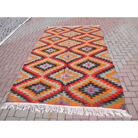 Vintage Kelim Teppich Großer Boho Teppich | 17 X 23 cm von ArtisanKilimRugs