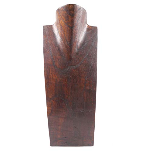 Büste – Etagere Halsketten aus Holz massiv Schokolade 35 cm hoch Büste – Etagere Halsketten aus Holz massiv Schokolade 35 cm hoch von Artisanal