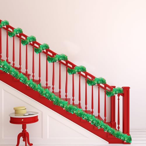 9PCS x 2M Weihnachtsgirlande, Tannengirlande Weihnachts Lametta Girlande mit Roten Beeren Holly Blätter Weihnachtsdeko für Weihnachtsbaum Tür Fenster Kamin Feiertagsfeier Dekoration 9PCS x 2M Weihnachtsgirlande, Tannengirlande Weihnachts Lametta Girlande mit Roten Beeren Holly Blätter Weihnachtsdeko für Weihnachtsbaum Tür Fenster Kamin Feiertagsfeier Dekoration von Artisoul