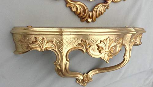 Barock Konsole, Wandkonsole Gold Spiegelkonsolen Antik Wandregal Wandablage von artissimo