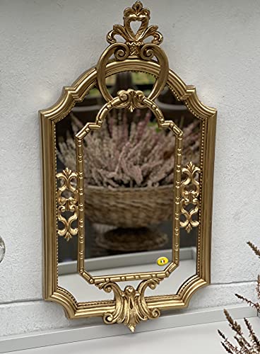artissimo Barock Wandspiegel Gold Prunk Spiegel Antik Rokoko Badspiegel Shabby 59x32cm WANDDEKO C456 von artissimo