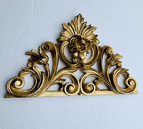 Wandrelief-3D Gold- Rokoko Repro Wanddeko-Barock Ornament Applike 34x21cm Wandbild Gold Deko Türbogen Wandbehang Wandskulptur accessoires C1526 Gold von artissimo