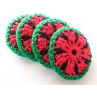 Crochet Nylon Dish Scrubbies - Set Von 2 Bis 10 Lustiger Wassermelonen-Topfwäscher von ArtistBeeBee