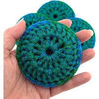 Hochleistungs-Nylon-Geschirrwäscher - Set Von 2 Bis 10 Blau Und Grün Häkeln Küchenschwamm Doppelstrang-Topfwäscher von ArtistBeeBee