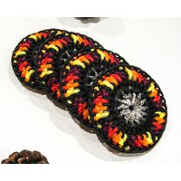 Super Size Dish Scrubbies - Set Von 2 Bis 10 Multicolor Fall Pot Scrubber Häkelnylon Tawashi von ArtistBeeBee